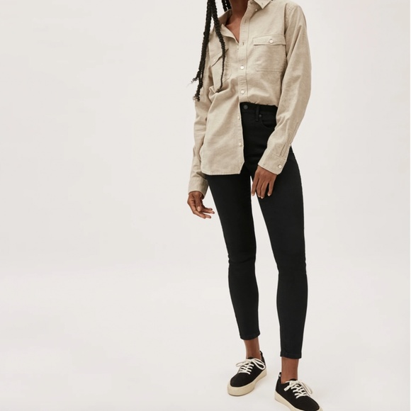 Everlane Denim - Everlane Authentic Stretch High-Rise Skinny in black